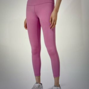 lululemon wunder under high rise tight 28” full on extreme *magenta glow